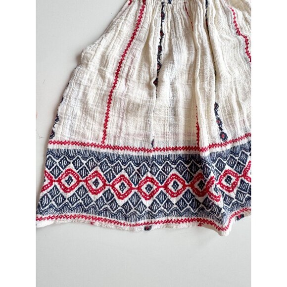 Girl's Anthropologie RAGA Graphic Embroidered Cotton Gauze Tent Dress, Size S - Picture 3 of 10